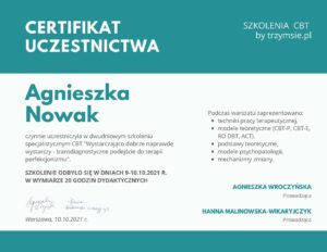 12_Agnieszka-N_Certyfikat-uczestnictwa_Transdiagnostyczna-terapia-perfekcjonizmu_CBTKaizen